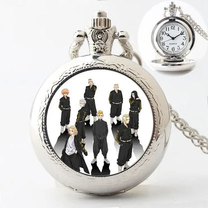Tokyo Revengers: Manjiro Sano Ryuguji Ken Movie Peripherals Cartoon Pocket Watch Personality Vintage Hanging Chain Holiday Gifts