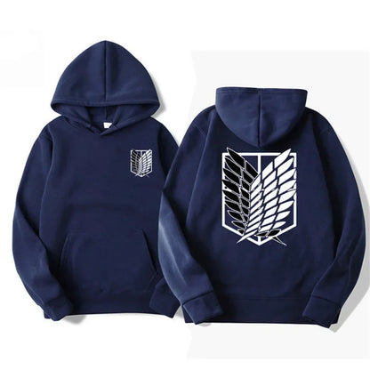 Attack on Titan: Men's Hoodies Anime Hoodies Men and Women Streetwear Pullover Harajuku Shingeki No Kyojin Hoodies Sweatshirt