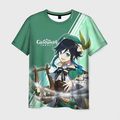 Genshin Impact: 3D Print Men's/Women's T-Shirts Summer Fashion Harajuku Short Sleeve Tee Top Oversized Streetwear