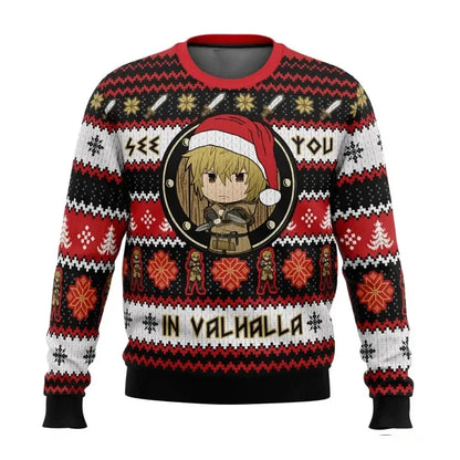 Vinland Saga: Ugly Christmas sweater gift Fashionable men and women pullover Cartoon anime couple Sweatshirt