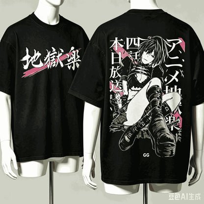 Hell's Paradise: Lover T-shirt Harajuku Cotton New Model High Street Retro Fashion Oversized Unisex hot product Comfortable