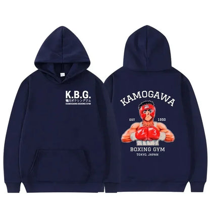 Hajime No Ippo: Kamogawa Boxing Gym Hoodie Women Men Sweatshirt Sport Coat KGB Graphic Clothing Harajuku Streetwear Tops
