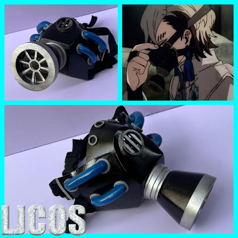 Gachiakuta:  Riyo Rudo Tamsy Zanka Enjin Cosplay Mask Gas Mask Props Punk Gothic Anime Character Prop Tactical Respirator