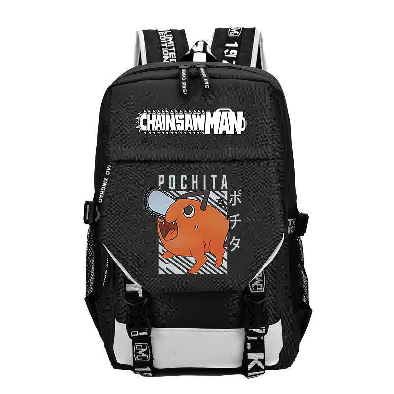 Kaiju No 8: Cartoon Print Backpack Teenage Street Cool Zipper Schoolbag School Supplies Student Gifts