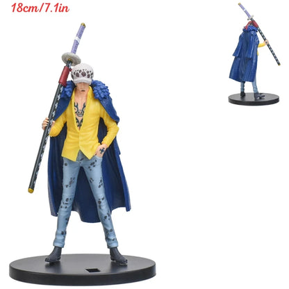 One PieceHot 18cm/7.1nch Anime Figure DXF Wano Country Trafalgar Law PVC Collection Model Dolls Toy For Gift 18cm: