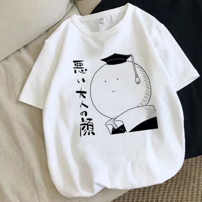 Assassination Classroom: Tshirt Clothes Women Couple  White T Shirt Casual Harajuku Kawaii Summer Top Tshirt White T Shirt