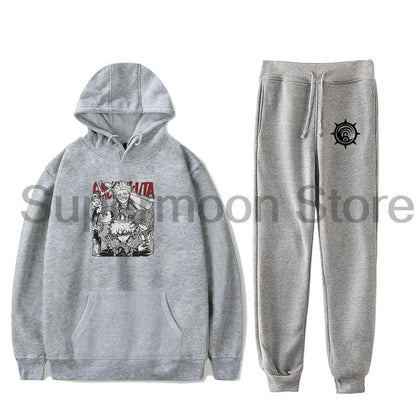 Gachiakuta: Hoodies Jogger Pants Two Piece Set Sweatshirts+Sweatpants Women Men Harajuku Outfit Sets