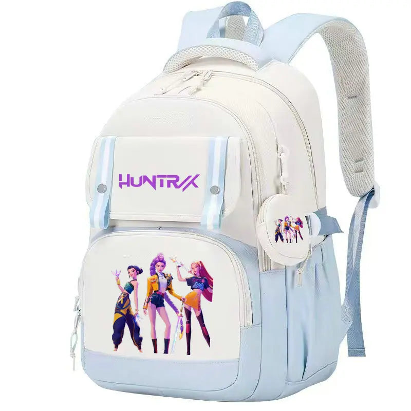 KPop Demon Hunters: Backpack Print Capacity Lightweight Daypack Schoolbag Girl Casual Travel Commute Bag
