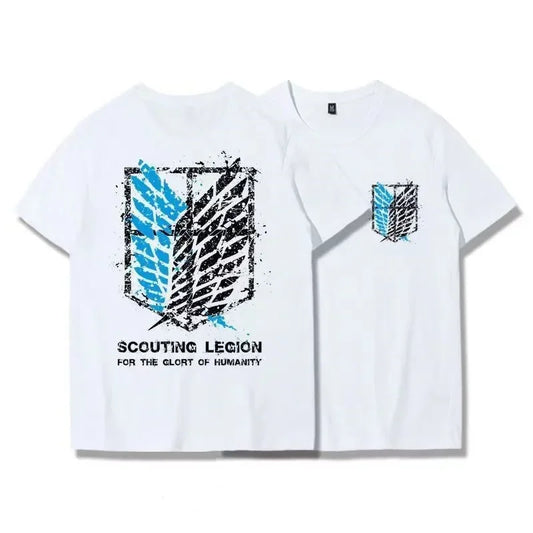 Attack on Titan:   T Shirt Scouting Legion Clothes Shingeki No Kyojin Tee Shirt Attack on Titan Giant Short-sleeve T-shir Men Women