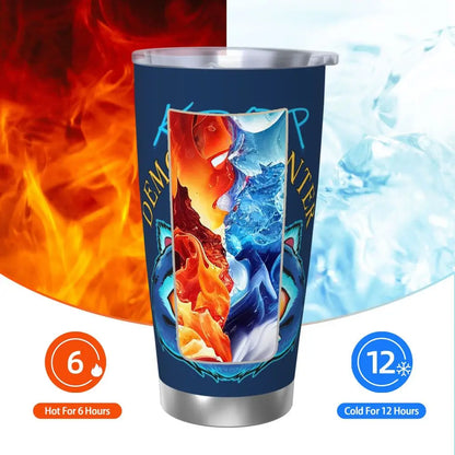 KPop Demon Hunters - Derpy  Insulated Tumbler with Lid Vacuum Thermal Mug Outdoor Travel Car Bottle Cup, 20oz
