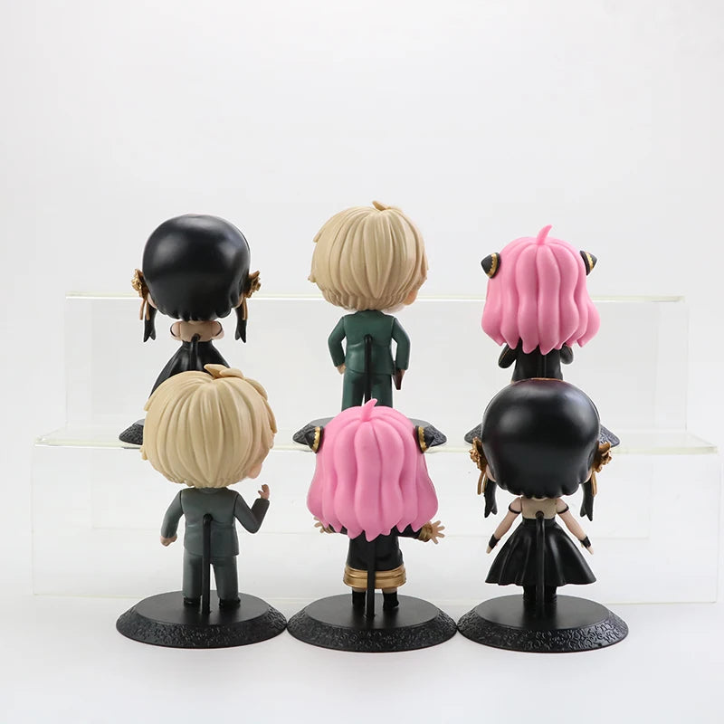 Spy x Family: 6pcs/set  Anime Figure Toys PVC SPY FAMILY Anya Forger Figures Model Dolls 10cm