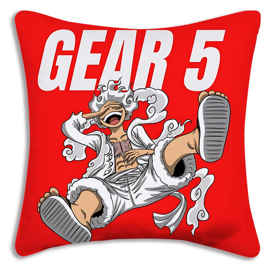 One Piece: Pillow Covers Sofa Decorative Home Double-sided Printing Short Plush Cute Cushion Cover