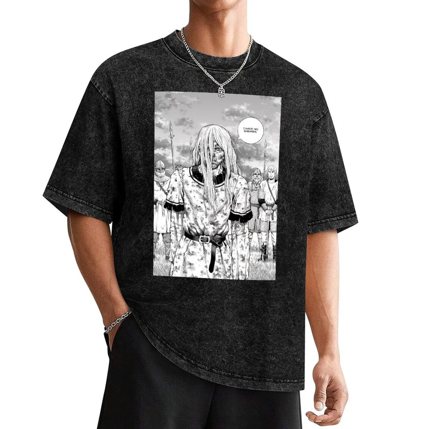 Vinland Saga: I Have No Enemies T-Shirt man t shirt custom shirt anime figures oversizeds men clothes