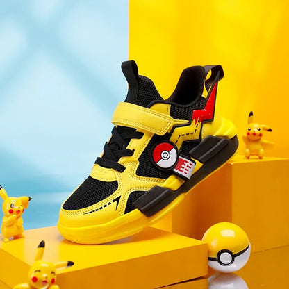 Pokemon: Pikachu  Children Cartoon Sports Shoes Fashion Anime Boy Girl Sneakers Student Casual Running Shoe Breathable Lightweight