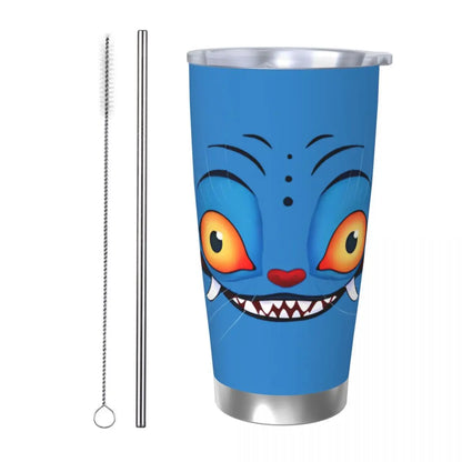 KPop Demon Hunters - Derpy  Insulated Tumbler with Lid Vacuum Thermal Mug Outdoor Travel Car Bottle Cup, 20oz