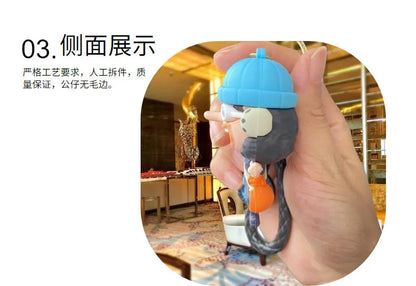 One Piece: Keychain with Cartoon Luffy and Zoro Characters, Ideal for Cosplay Accessories and Gifts