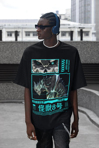 Kaiju No. 8: T-Shirt, Monster Graphic Tee, Unisex Streetwear Summer Men's and Women's Loose and Breathable T-shirt Top