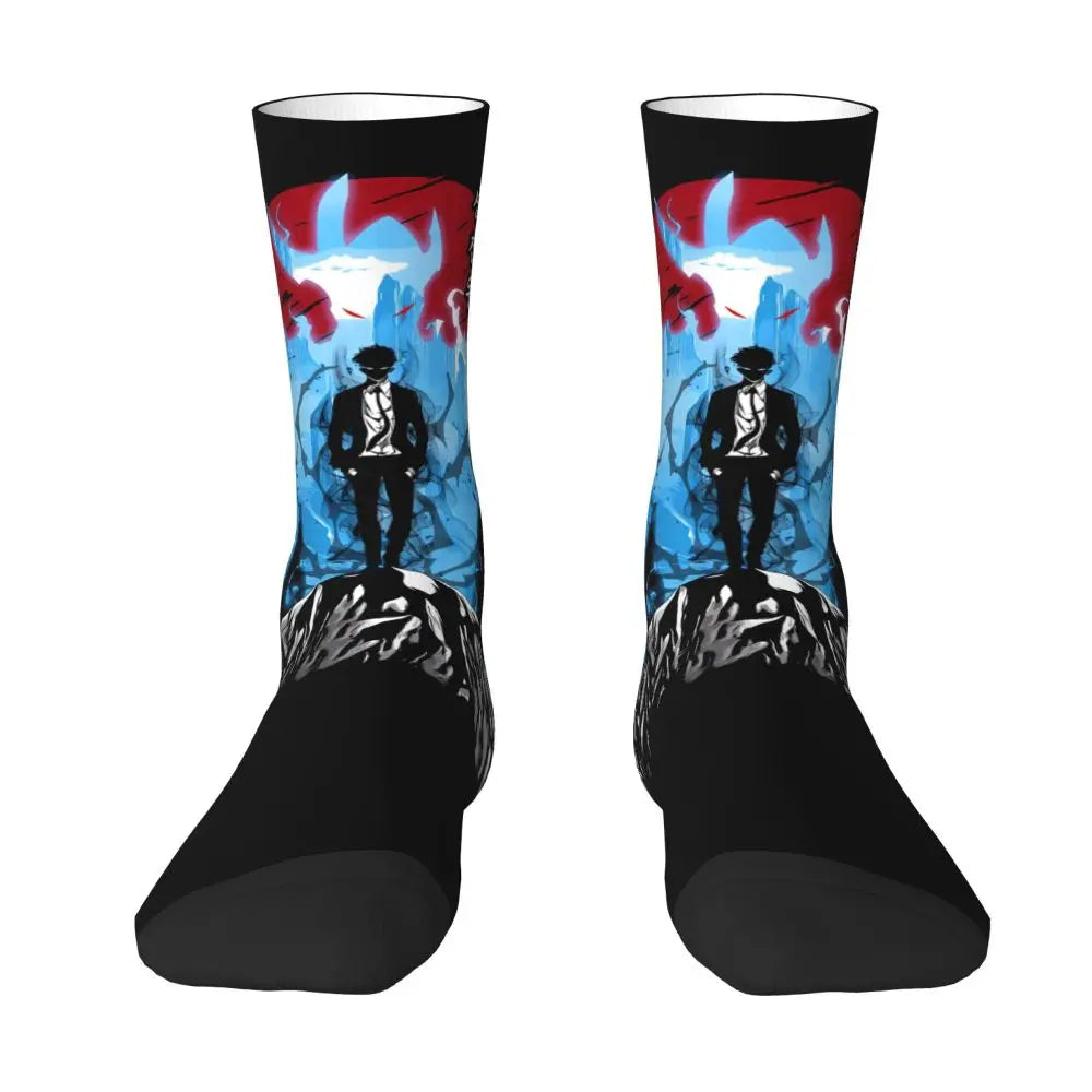 Solo Leveling: Sung jinwoo Shadow Monarch Socks,Leisure Beautiful printing Suitable for all seasons Dressing Gifts