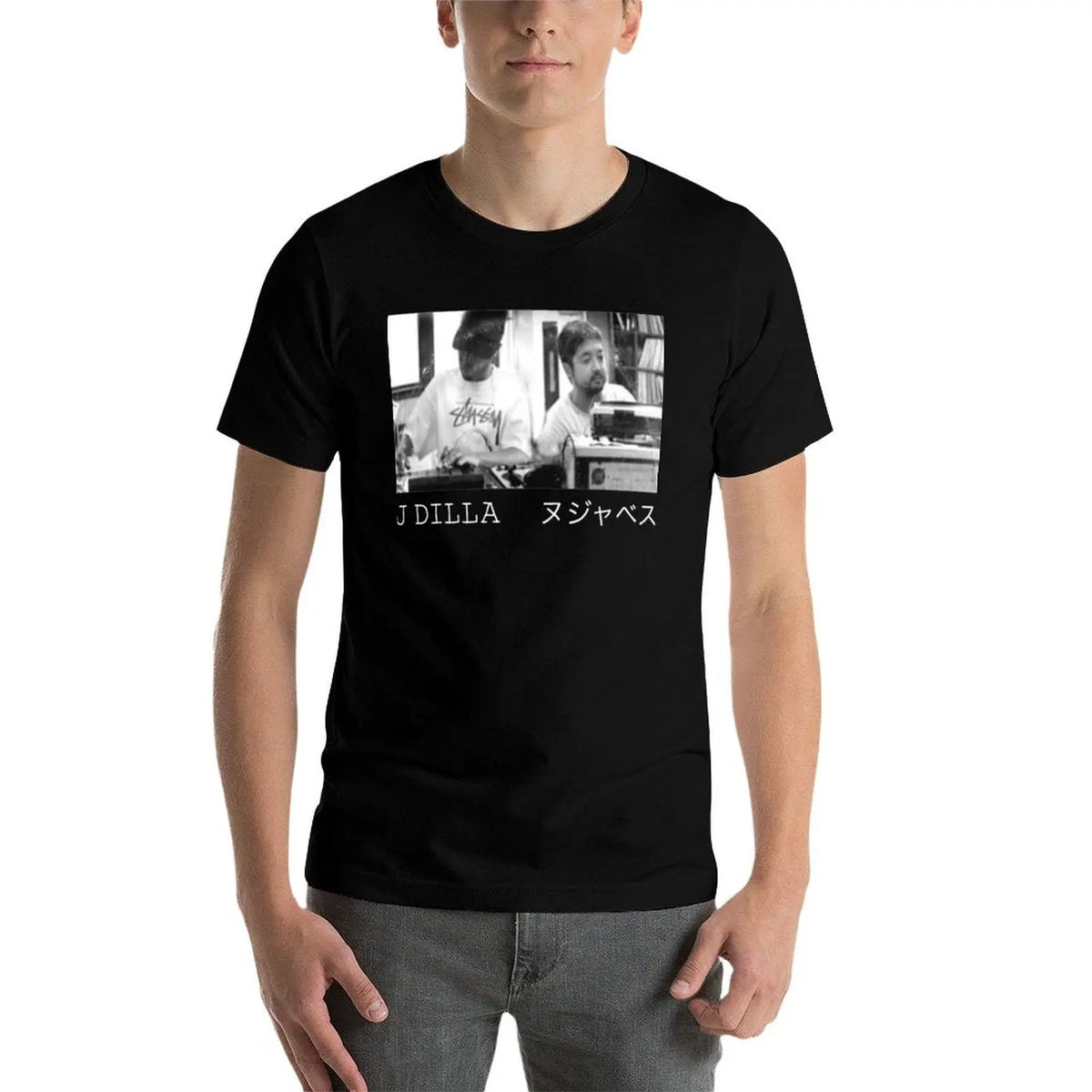 Dilla x Nujabes: T-Shirt Large Size Loose Casual Tee - Samurai Champloo