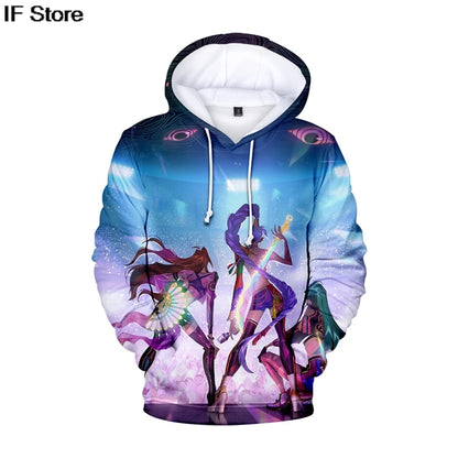 KPop Demon Hunters: 3Dhoodies boys Girls Harajuku Hoodie men Women Y2K Clothing Fashion Loose Sweatshirt Pullover Trend Hoodies