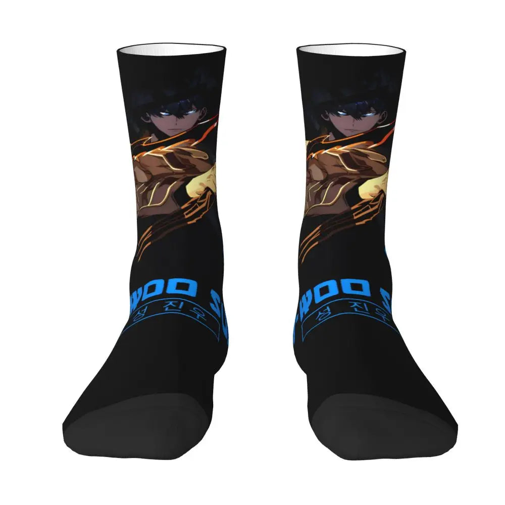 Solo Leveling: Sung jinwoo Shadow Monarch Socks,Leisure Beautiful printing Suitable for all seasons Dressing Gifts
