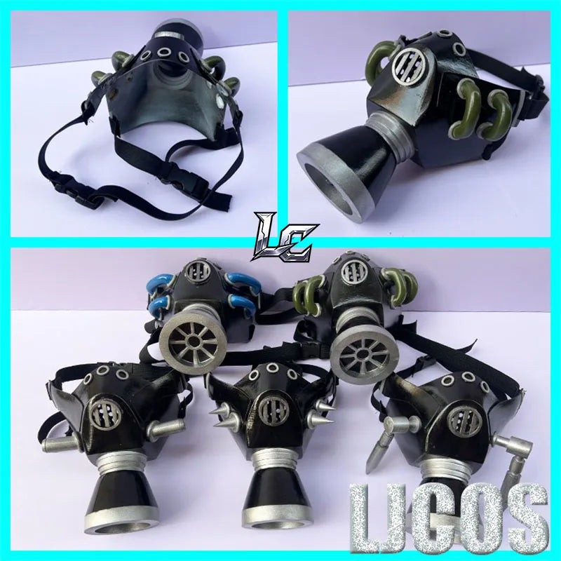 Gachiakuta:  Riyo Rudo Tamsy Zanka Enjin Cosplay Mask Gas Mask Props Punk Gothic Anime Character Prop Tactical Respirator