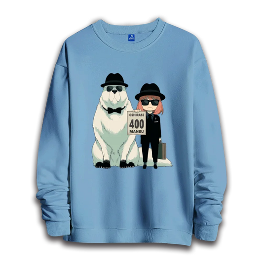 Spy x Family: anime sweatshirts  women's round neck top couple round neck hoodie couple loose casual fashion