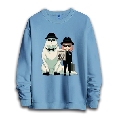 Spy x Family: anime sweatshirts  women's round neck top couple round neck hoodie couple loose casual fashion
