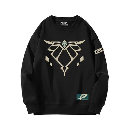 Genshin Impact: Alhaitham Cosplay Hoodie Women Men O-neck Long Sleeve Crewneck Sweatshirt Casual Tracksuit