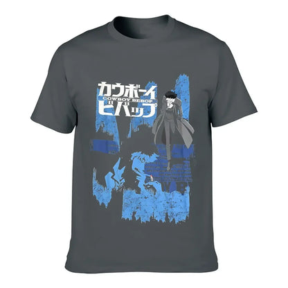 Cowboy Bebop : New Fashion Top Tees Spike Anime Opening Credits Officially Printed heavyweight Sweatshirt Licensed Adult T-Shirt