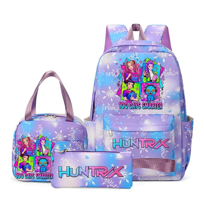 KPop Demon Hunters : Backpack 3pcs set School Bag Lunch Bag Pencil Case Girl Back To School Gift Leisure Mochila Teens Travel Bags