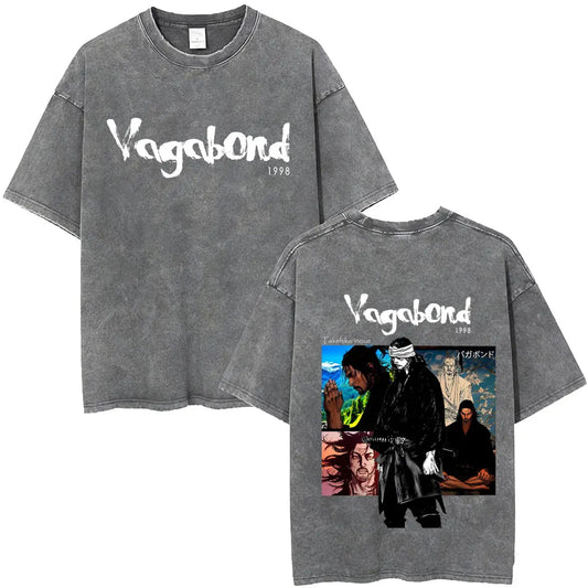 Vinland Saga :Thorfinn I Have No Enemies Vintage Washed T Shirt Men's Women Manga Casual Oversized T-shirts Male Streetwear