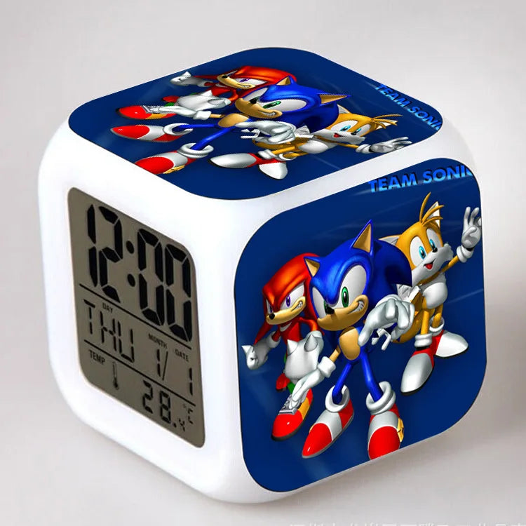 Sonic the Hedgehog: Alarm Clock Creative 8x8x8cm LED Cube with Light Display Time Week Month