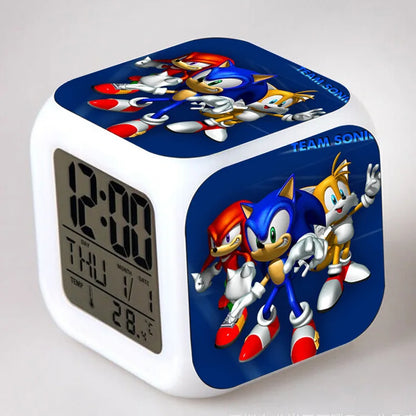 Sonic the Hedgehog: Alarm Clock Creative 8x8x8cm LED Cube with Light Display Time Week Month