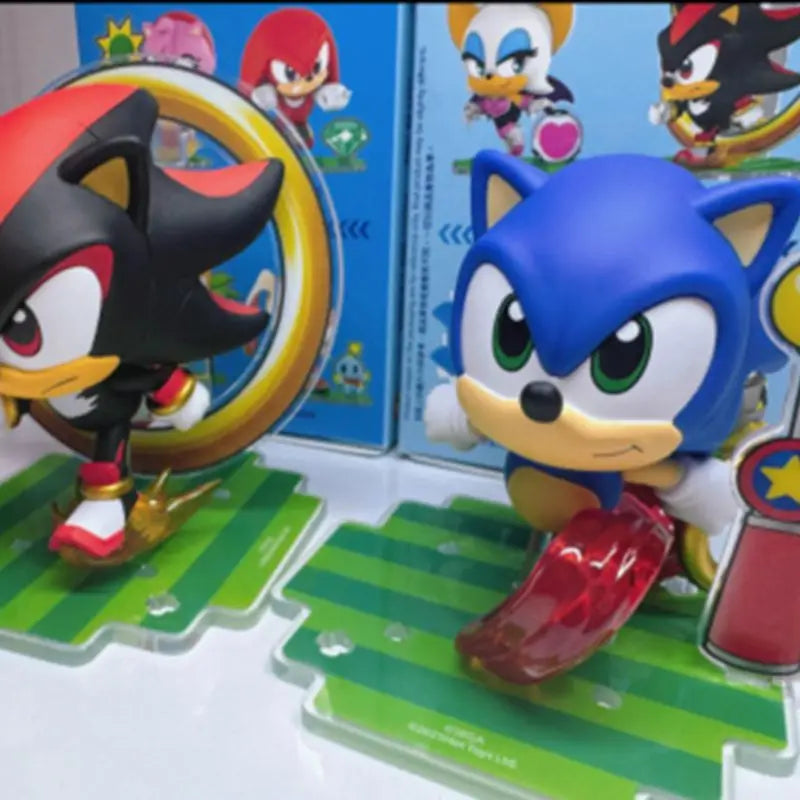 Sonic The Hedgehog: Original Hot Toys Anime Figures  Action Figure Shadow Doll Cosbaby Treasure Doll Birthday Gift Children Toys