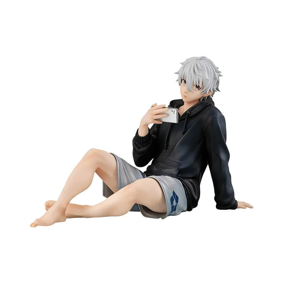 Blue Lock Nagi Seishiro Anime Figure Sitting Figurine PVC Collectible Model Kids Doll Toys Gifts