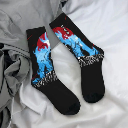 Solo Leveling: Sung jinwoo Shadow Monarch Socks,Leisure Beautiful printing Suitable for all seasons Dressing Gifts