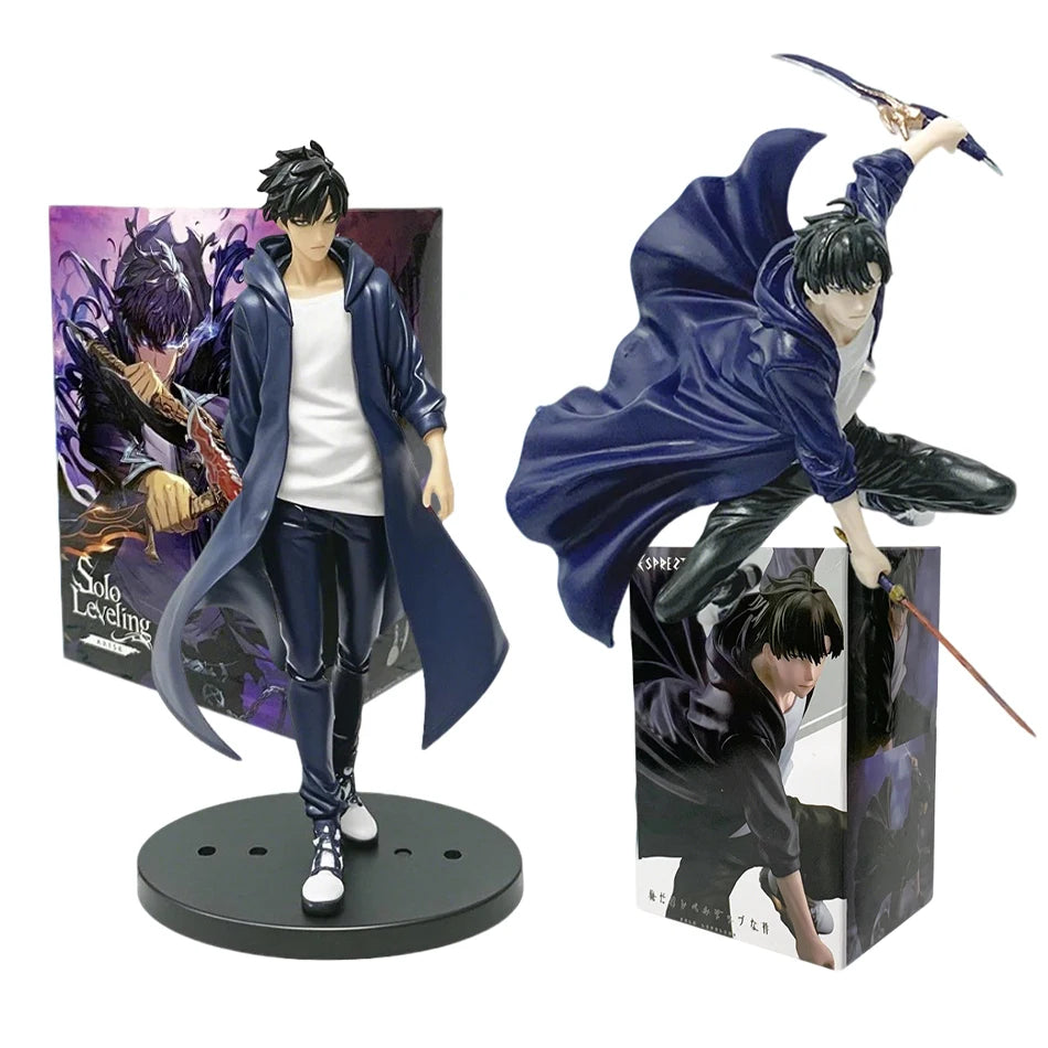 Solo Leveling: Figure -Sung Jinwoo Action Figure 21cm PVC Collect Model Figure Display Anime Merchandise In Stock