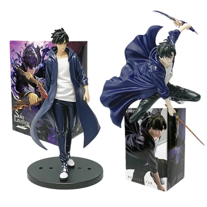 Solo Leveling: Figure -Sung Jinwoo Action Figure 21cm PVC Collect Model Figure Display Anime Merchandise In Stock
