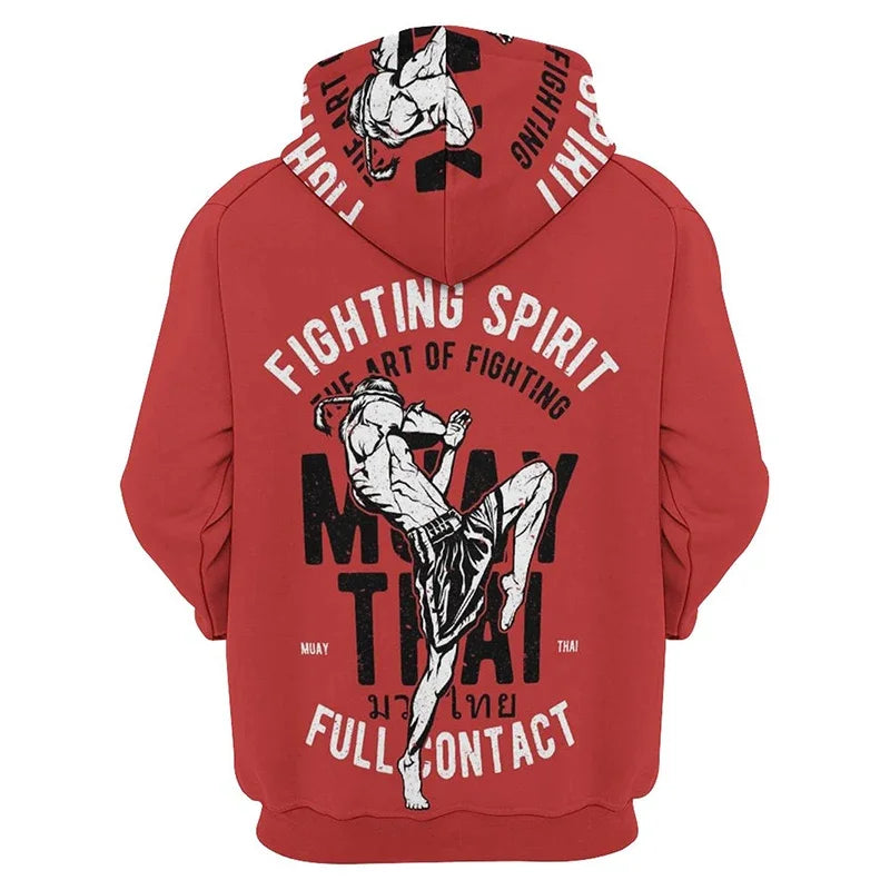 I.L.F.A.: New Pop 3D Muay Thai Boxer Baki style Printing Hoodies For Men Kids Fashion Sports Pullovers Fitness Gym Boxing Sweatshirts Harajuku Hoodie