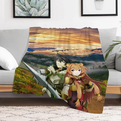 The Rising of the Shield: Hero Warm Bed Fleece Custom Nap Home Fluffy Soft Blankets King Size Microfiber Bedding