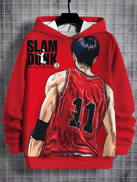 Slam Dunk: (KIDS) 3D Print All Seasons Children Casual Sweatshirt Cool Pullover Tops Unisex Clothes Boy Girl Hoodies