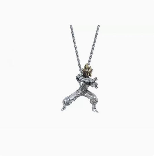 Dragon Ball Z: Super Saiyan Son Goku Alloy Electroplate Necklace Personality Jewelry Pendant Hip Hop Sweater Chain Comic