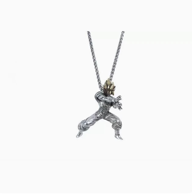 Dragon Ball Z: Super Saiyan Son Goku Alloy Electroplate Necklace Personality Jewelry Pendant Hip Hop Sweater Chain Comic