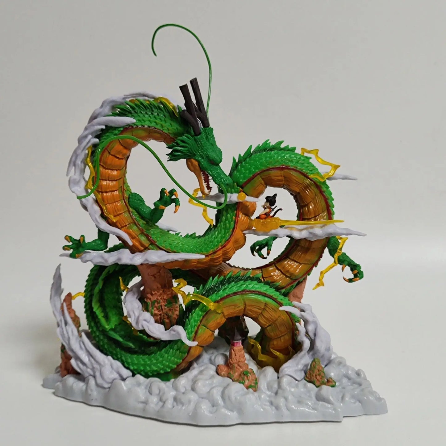 Dragon Ball: 24cm  Anime Figure Shenron Figure Goku And Shenron Figurine Model Pvc Statue Doll Collection Room Toy Gifts