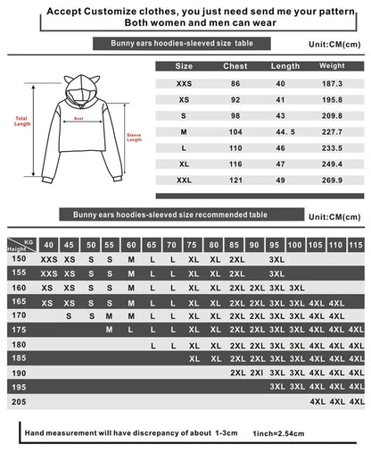 Solo Leveling: Vintage 90s Streetwear logo Hoodie Merch Hoodies Sweatshirts for Girls Cat Ear Crop Sports Pullover Fashion