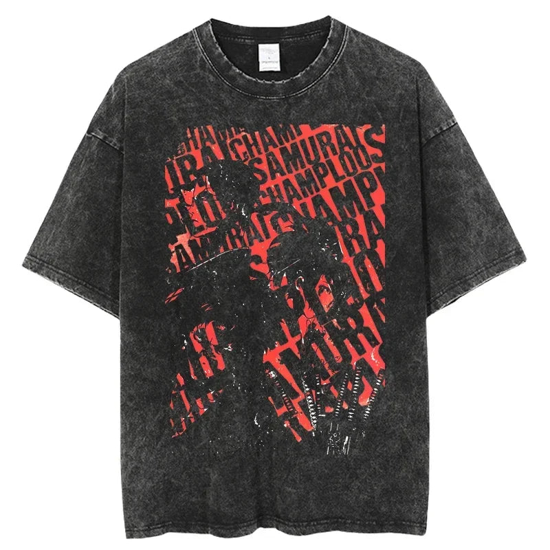 Samurai Champloo :T-Shirt Print T Shirt Fashion Hip Hop T-Shirts Streetwear Summer Casual Tops Unisex