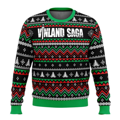 Vinland Saga: Pull de Noël unisexe See You In Valhalla , Sweat à capuche Anime, Sweat-shirt pour couple, Y-Cartoon, Mode masculine