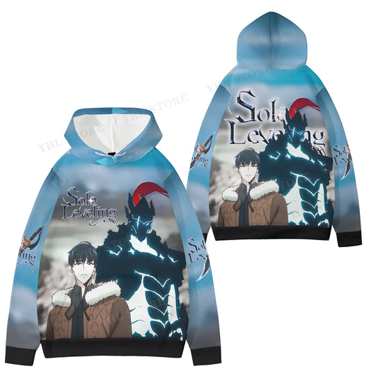 Solo Leveling: Hooded Sweatshirt Hoodie For Mens  3d Print Halloween Casual Sweatshirt Streetwear Hip Hop Pullover