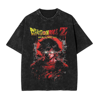 Dragon Ball: 2026 Master Roshi  Printed T-shirt Men's and Women's Washed T-shirt High Quality Vintage Cotton T-shirt Harajuku Tops
